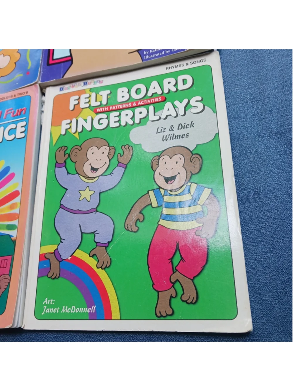Homeschool Teacher's Aide Felt Board Finger Play Set Of 4 Books Early Education